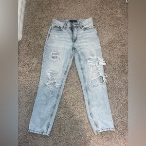 Aeropostale mom jeans. no stretchy light wash.